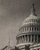 AI-generated editorial illustration accompanying Ted Cruz's excerpt; not a photograph of the cited event